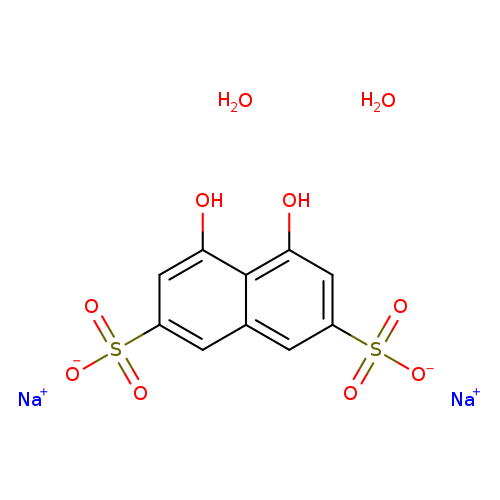 Oc1cc(cc2c1c(O)cc(c2)S(=O)(=O)[O-])S(=O)(=O)[O-].O.O.[Na+].[Na+]