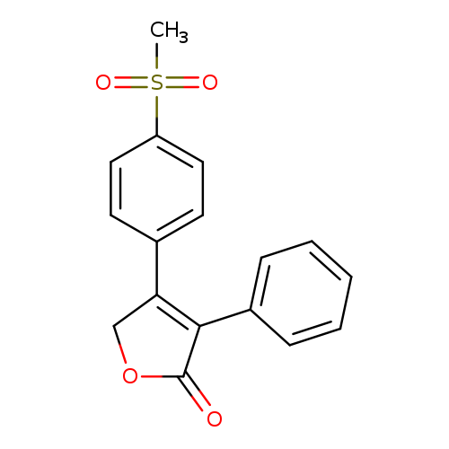 O=C1OCC(=C1c1ccccc1)c1ccc(cc1)S(=O)(=O)C