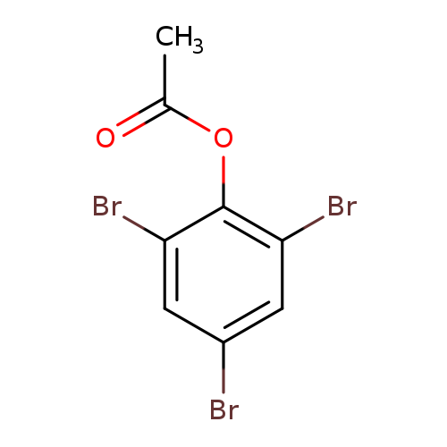 CC(=O)Oc1c(Br)cc(cc1Br)Br