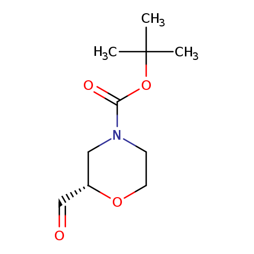 O=C[C@H]1OCCN(C1)C(=O)OC(C)(C)C