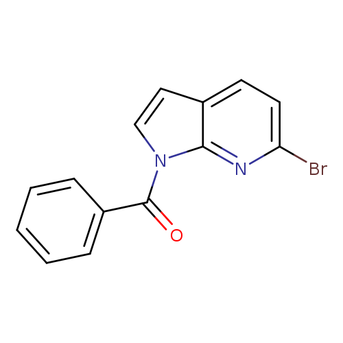 Brc1ccc2c(n1)n(cc2)C(=O)c1ccccc1