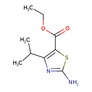 CCOC(=O)c1sc(nc1C(C)C)N