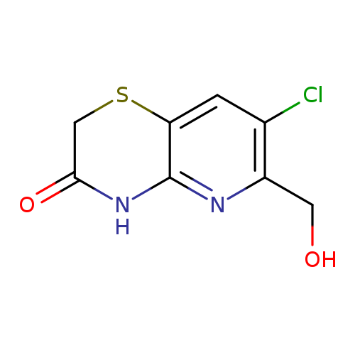 OCc1nc2NC(=O)CSc2cc1Cl