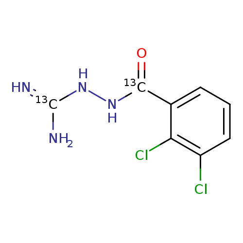 N[13C](=N)NN[13C](=O)c1cccc(c1Cl)Cl
