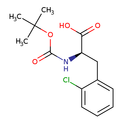 O=C(OC(C)(C)C)N[C@@H](C(=O)O)Cc1ccccc1Cl