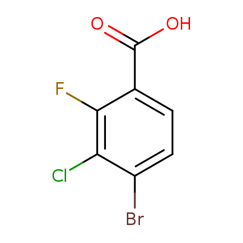 OC(=O)c1ccc(c(c1F)Cl)Br