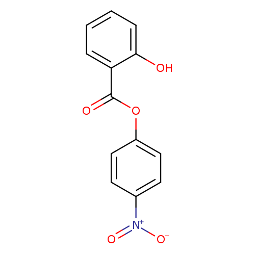 O=C(c1ccccc1O)Oc1ccc(cc1)[N+](=O)[O-]