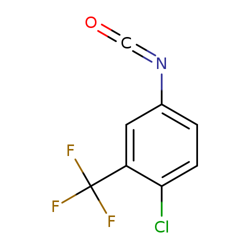 O=C=Nc1ccc(c(c1)C(F)(F)F)Cl