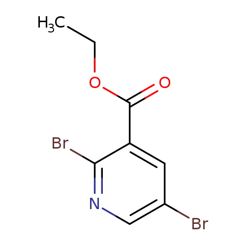 CCOC(=O)c1cc(Br)cnc1Br
