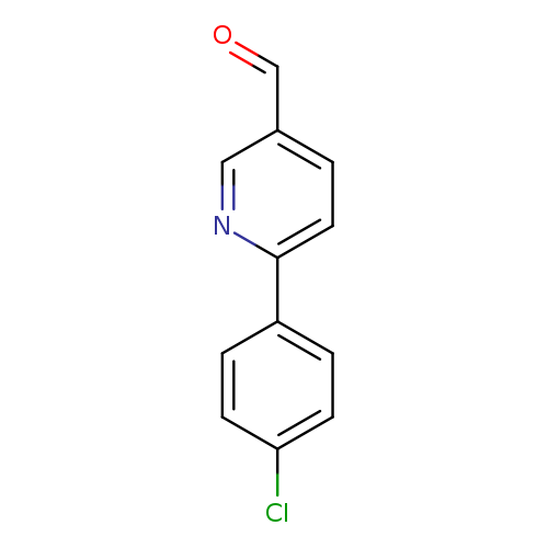 O=Cc1ccc(nc1)c1ccc(cc1)Cl