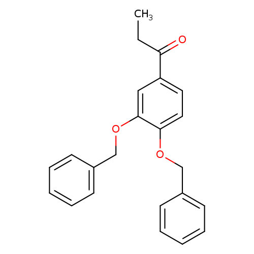 CCC(=O)c1ccc(c(c1)OCc1ccccc1)OCc1ccccc1