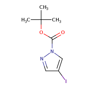 O=C(n1ncc(c1)I)OC(C)(C)C