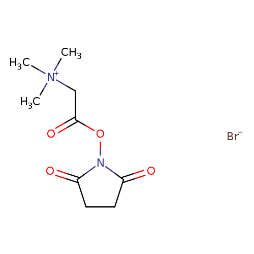 O=C(C[N+](C)(C)C)ON1C(=O)CCC1=O.[Br-]