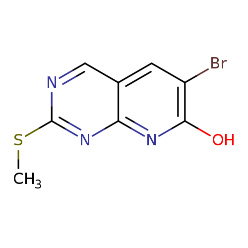 CSc1ncc2c(n1)nc(c(c2)Br)O