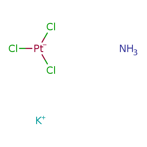 Cl[Pt-](Cl)Cl.N.[K+]