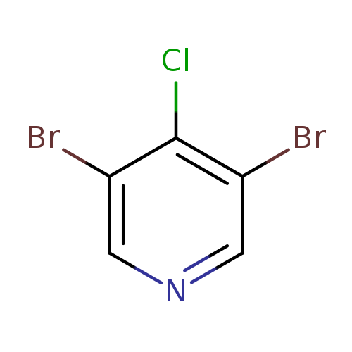 Brc1cncc(c1Cl)Br