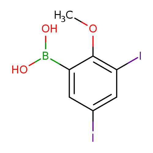 COc1c(I)cc(cc1B(O)O)I