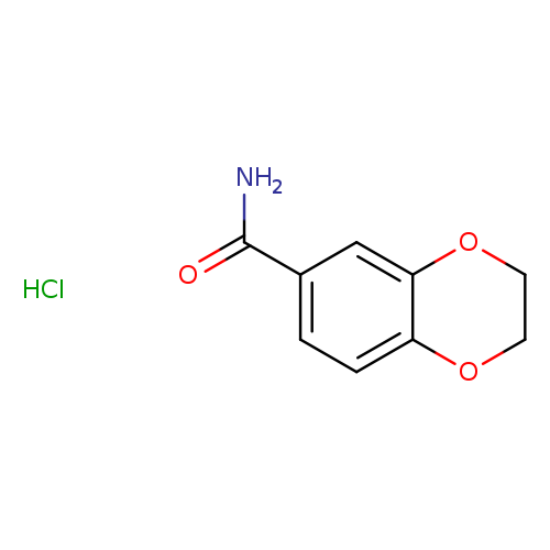 NC(=O)c1ccc2c(c1)OCCO2.Cl