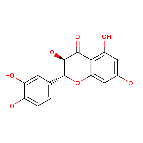 Oc1cc2O[C@H](c3ccc(c(c3)O)O)[C@H](C(=O)c2c(c1)O)O