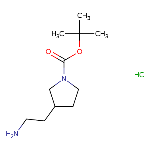 NCCC1CCN(C1)C(=O)OC(C)(C)C.Cl