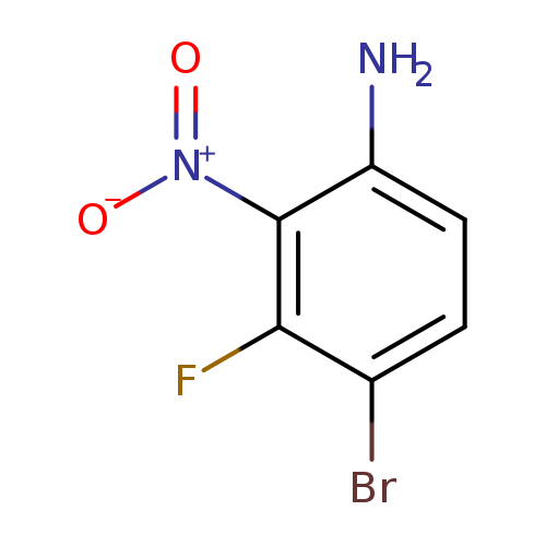 [O-][N+](=O)c1c(N)ccc(c1F)Br