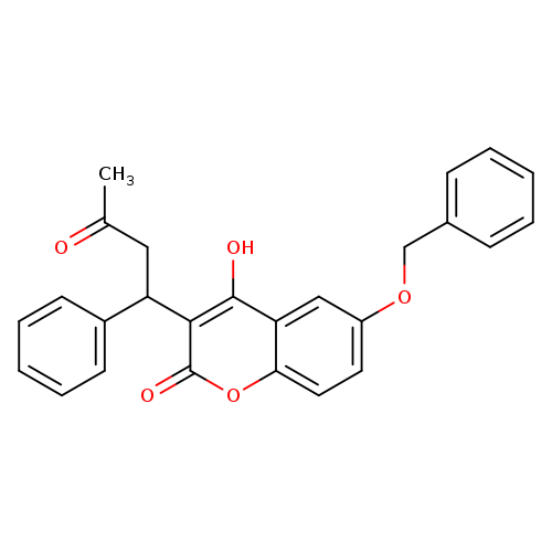 CC(=O)CC(c1c(=O)oc2c(c1O)cc(cc2)OCc1ccccc1)c1ccccc1