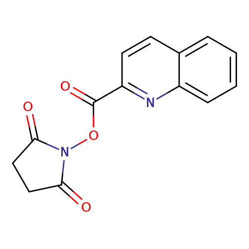 O=C1CCC(=O)N1OC(=O)c1ccc2c(n1)cccc2
