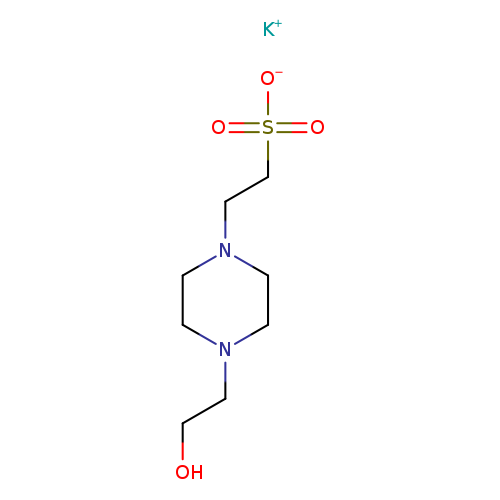 OCCN1CCN(CC1)CCS(=O)(=O)[O-].[K+]