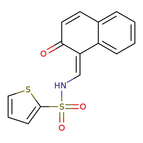 O=C1C=Cc2c(/C/1=C/NS(=O)(=O)c1cccs1)cccc2