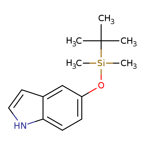 C[Si](C(C)(C)C)(Oc1ccc2c(c1)cc[nH]2)C