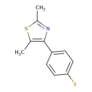 Fc1ccc(cc1)c1nc(sc1C)C