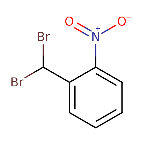 [O-][N+](=O)c1ccccc1C(Br)Br