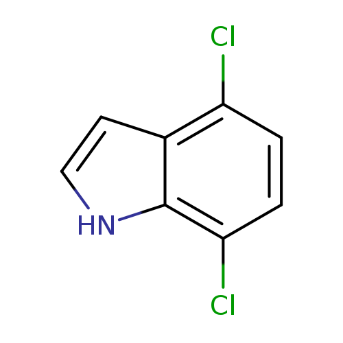 Clc1ccc(c2c1[nH]cc2)Cl