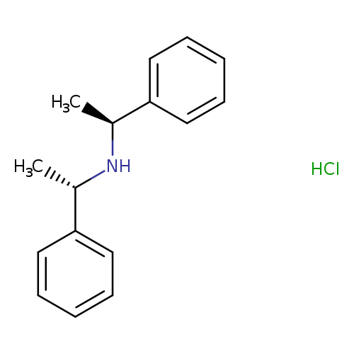 C[C@@H](c1ccccc1)N[C@H](c1ccccc1)C.Cl