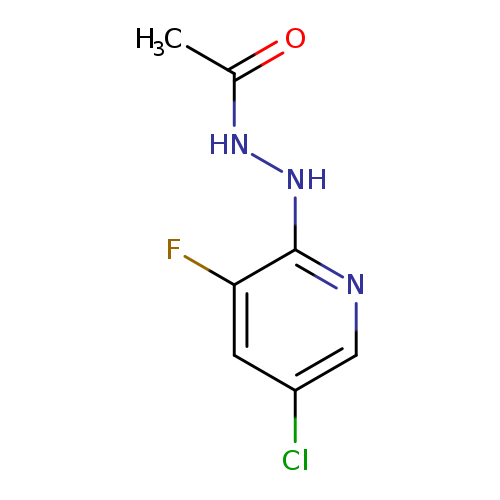 CC(=O)NNc1ncc(cc1F)Cl
