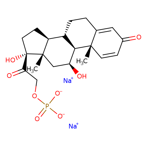 O=C1C=C[C@]2(C(=C1)CC[C@@H]1[C@@H]2[C@@H](O)C[C@]2([C@H]1CC[C@]2(O)C(=O)COP(=O)([O-])[O-])C)C.[Na+].[Na+]