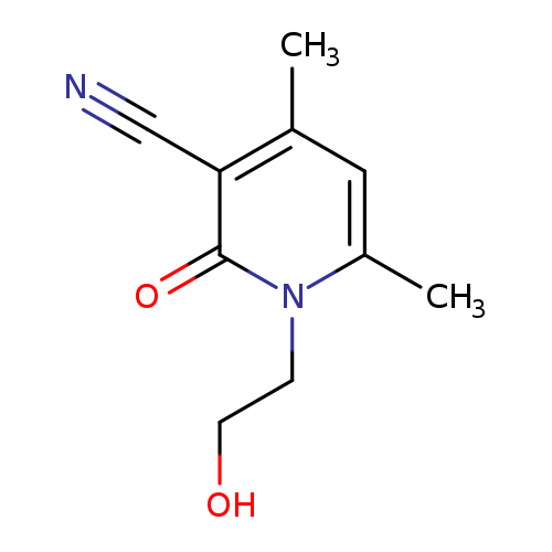 OCCn1c(C)cc(c(c1=O)C#N)C