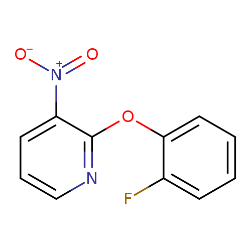 Fc1ccccc1Oc1ncccc1[N+](=O)[O-]