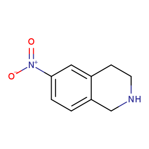 [O-][N+](=O)c1ccc2c(c1)CCNC2