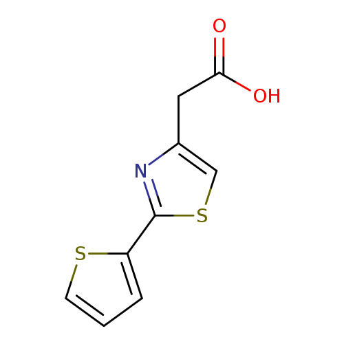 OC(=O)Cc1csc(n1)c1cccs1