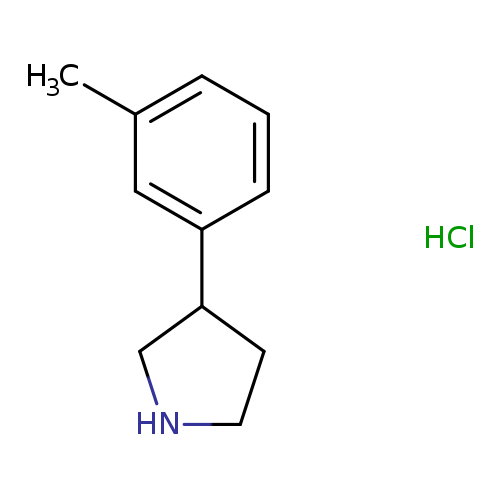 Cc1cccc(c1)C1CNCC1.Cl