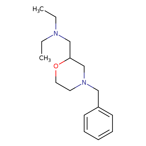 CCN(CC1OCCN(C1)Cc1ccccc1)CC