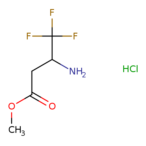 COC(=O)CC(C(F)(F)F)N.Cl