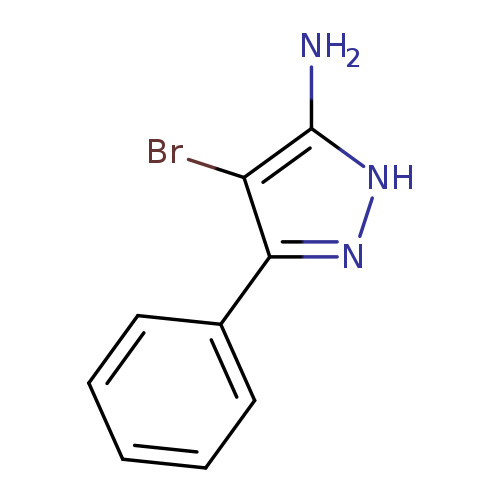 Brc1c(N)[nH]nc1c1ccccc1