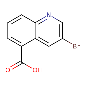 Brc1cnc2c(c1)c(ccc2)C(=O)O