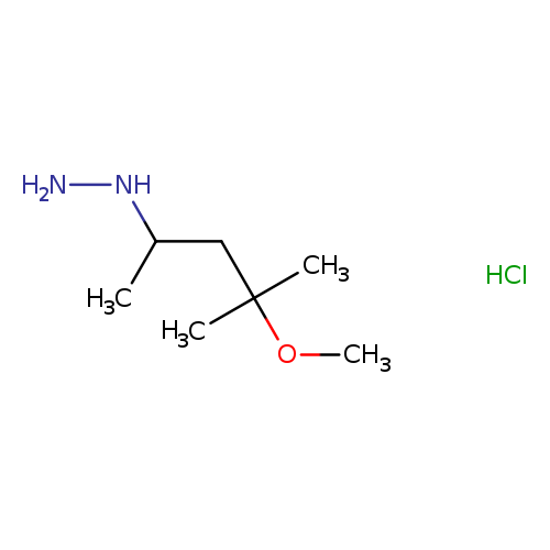 NNC(CC(OC)(C)C)C.Cl