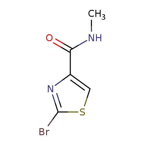 CNC(=O)c1csc(n1)Br
