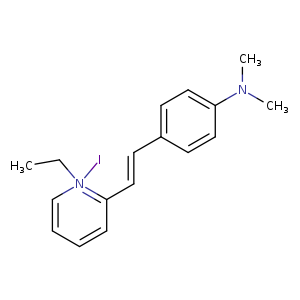 CCN1(=C(C=CC=C1)/C=C/c1ccc(cc1)N(C)C)I