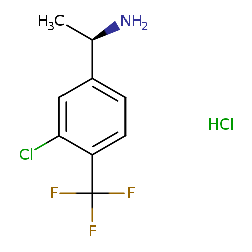 C[C@H](c1ccc(c(c1)Cl)C(F)(F)F)N.Cl