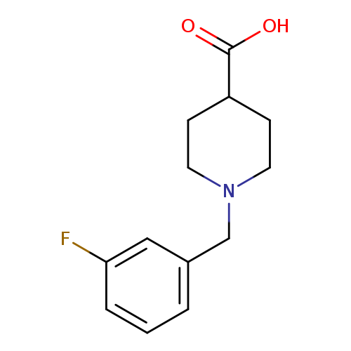 OC(=O)C1CCN(CC1)Cc1cccc(c1)F